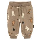 Cool Club, Spodnie dresowe chłopięce, brązowe, Muminki