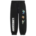 Cool Club, Spodnie dresowe chłopięce, czarne, Minecraft