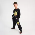 Cool Club, Spodnie dresowe chłopięce, czarne, SpongeBob