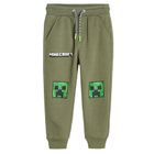 Cool Club, Spodnie dresowe chłopięce, khaki, Minecraft
