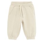 Cool Club, Spodnie dresowe chłopięce, ocieplane, beżowe