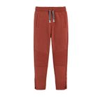 Cool Club, Spodnie dresowe chłopięce, slim fit, czerwone, suwaki na nogawkach