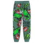 Cool Club, Spodnie dresowe chłopięce, zielone, Minecraft