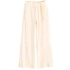 Cool Club, Spodnie dresowe dziewczęce, wide leg, welurowe, beżowe