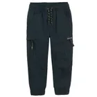 Cool Club, Spodnie materiałowe chłopięce, jogger, ocieplane, granatowe