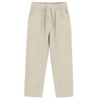 Cool Club, Spodnie materiałowe chłopięce, z lnem, relaxed, beżowe