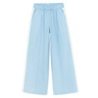 Cool Club, Spodnie materiałowe dziewczęce z lnem, wide, niebieskie
