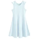 Cool Club, Sukienka dziewczęca bez rękawów, prążkowana, niebieska