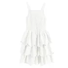 Cool Club, Sukienka dziewczęca na ramiączka, biała