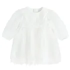 Cool Club, Sukienka dziewczęca z długim rękawem, biała