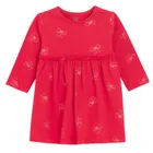 Cool Club, Sukienka dziewczęca z długim rękawem, czerwona