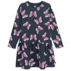 Cool Club, Sukienka dziewczęca z długim rękawem, granatowa