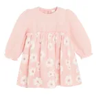 Cool Club, Sukienka dziewczęca z długim rękawem, muślinowa, różowa