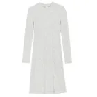 Cool Club, Sukienka dziewczęca z długim rękawem, prążkowana, szara melanż