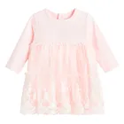 Cool Club, Sukienka dziewczęca z długim rękawem, różowa