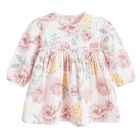 Cool Club, Sukienka dziewczęca z długim rękawem, różowa