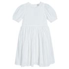 Cool Club, Sukienka dziewczęca z krótkim rękawem, biała