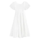 Cool Club, Sukienka dziewczęca z krótkim rękawem, biała