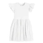 Cool Club, Sukienka dziewczęca z krótkim rękawem, biała