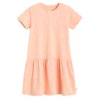 Cool Club, Sukienka dziewczęca z krótkim rękawem, pomarańczowa