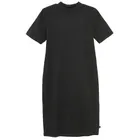 Cool Club, Sukienka dziewczęca z krótkim rękawem, prążkowana, czarna