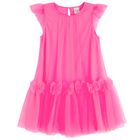 Cool Club, Sukienka dziewczęca z krótkim rękawem, różowa