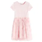 Cool Club, Sukienka dziewczęca z krótkim rękawem, różowa