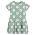 Cool Club, Sukienka dziewczęca z krótkim rękawem, zielona