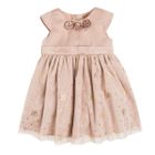 Cool Club, Sukienka dziewczęca z krótkim rękawem, złota