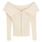 Cool Club, Sweter dziewczęcy, rozpinany, beżowy