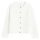 Cool Club, Sweter dziewczęcy, rozpinany, biały