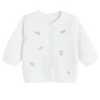 Cool Club, Sweter dziewczęcy, rozpinany, ecru