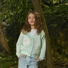 Cool Club, Sweter dziewczęcy, rozpinany, miętowy