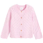 Cool Club, Sweter dziewczęcy, rozpinany, różowy