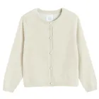 Cool Club, Sweter dziewczęcy, rozpinany, złoty