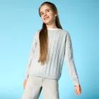 Cool Club, Sweter dziewczęcy, szary