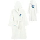 Cool Club, Szlafrok dziewczęcy z kapturem, biały, Lilo i Stitch