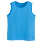 Cool Club, T-shirt chłopięcy bez rękawów, niebieski