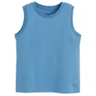 Cool Club, T-shirt chłopięcy bez rękawów, niebieski