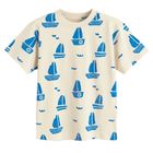 Cool Club, T-shirt chłopięcy, beżowy