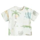 Cool Club, T-shirt chłopięcy, beżowy