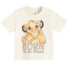 Cool Club, T-shirt chłopięcy, beżowy, Król Lew
