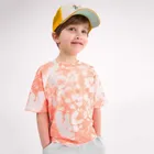Cool Club, T-shirt chłopięcy, biało-pomarańczowy