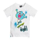 Cool Club, T-shirt chłopięcy, biały, Gumball