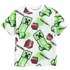 Cool Club, T-shirt chłopięcy, biały, Minecraft