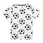Cool Club, T-shirt chłopięcy, biały, piłka nożna