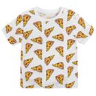 Cool Club, T-shirt chłopięcy, biały, pizza