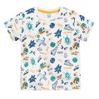 Cool Club, T-shirt chłopięcy, biały, potworki