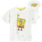 Cool Club, T-shirt chłopięcy, biały, SpongeBob