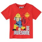 Cool Club, T-shirt chłopięcy, czerwony, Strażak Sam